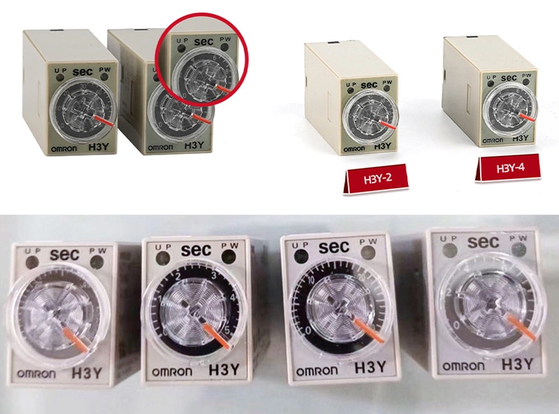 Factory Genuine H3y-2-C D H3y-4-C Small AC220V DC24V Time Relay for Omron