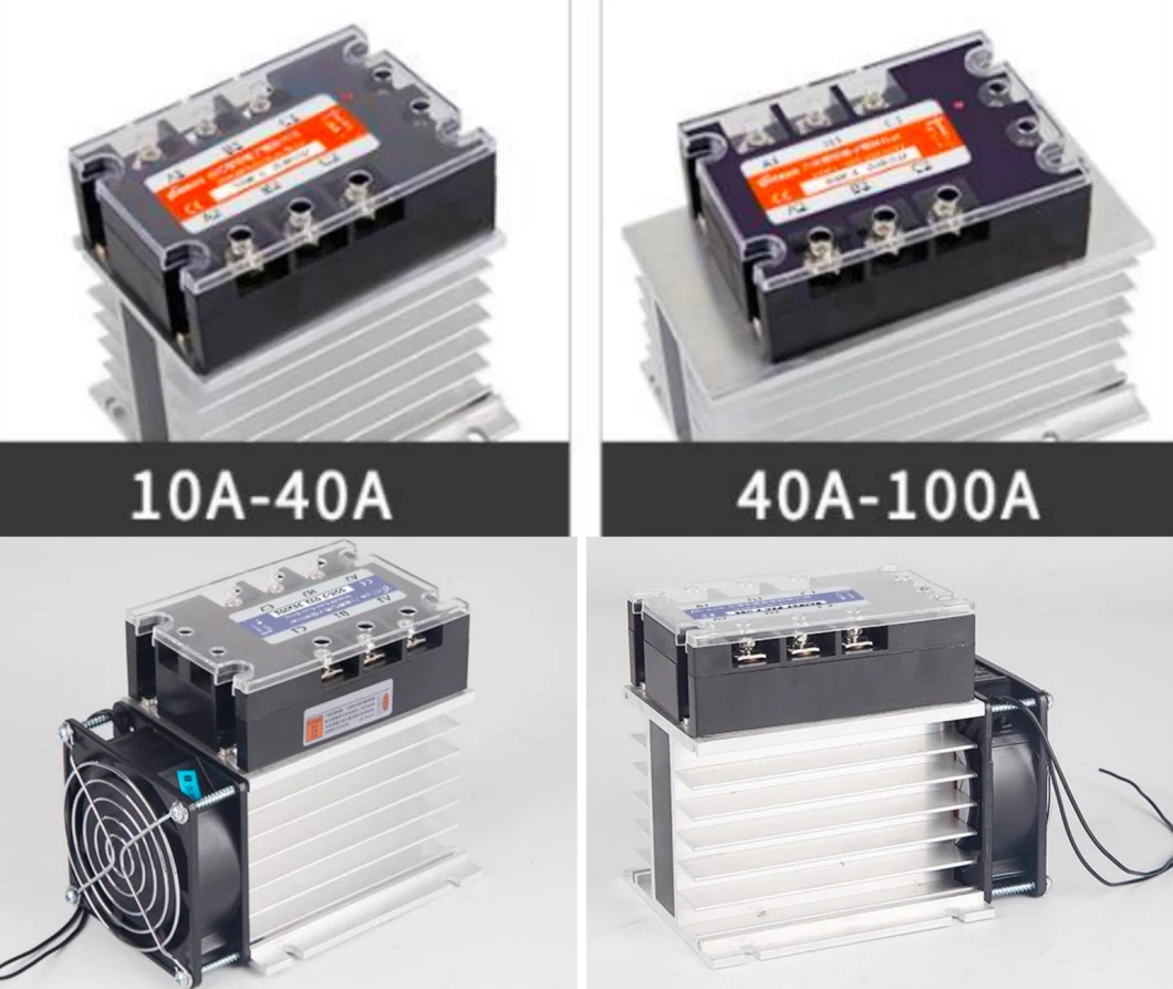 Industrial 3 Phase DC to AC High Power SSR 100A Solid State Relay