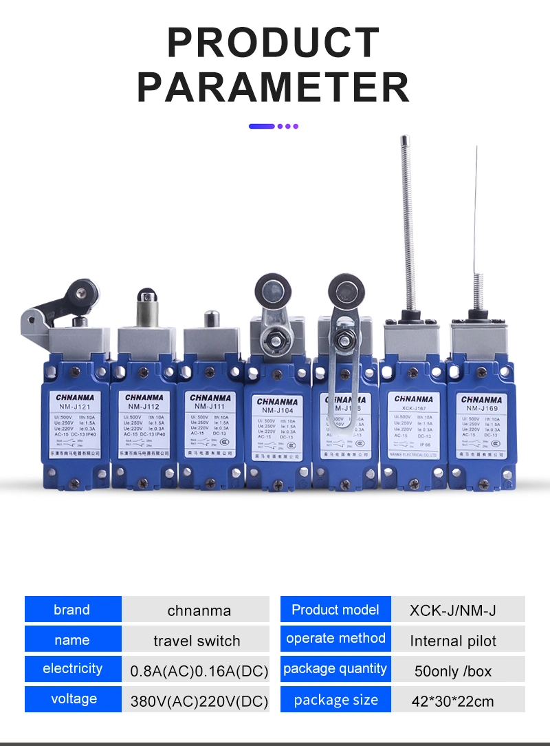 Long Level Original Plastic Shell Xck-J Series Limit Switch with Spring Head