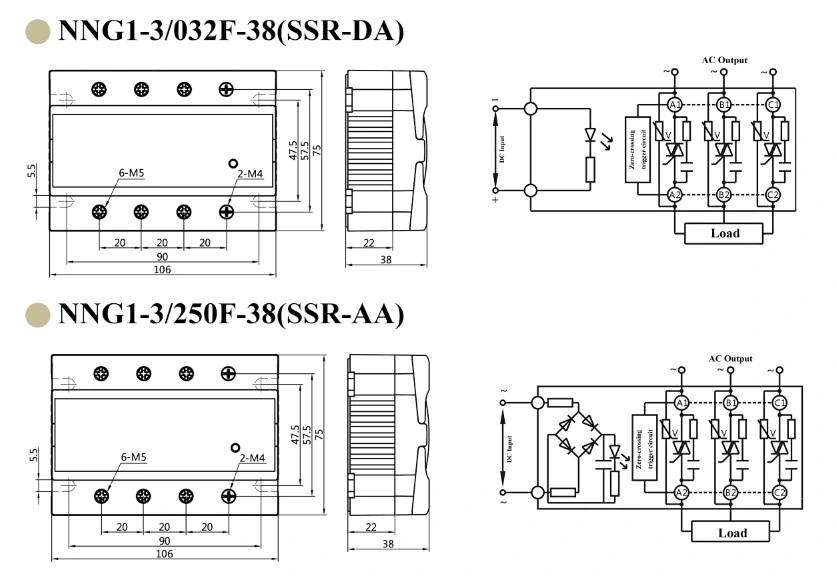 Solid State Relay Nng1-3-38 (SSR-DA/AA)